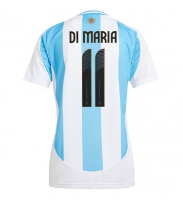 Argentina Angel Di Maria #11 Replika Hjemmebanetrøje Dame Copa America 2024 Kortærmet